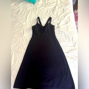 Prana Amaya black dress with built-in bra size XS